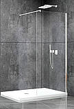 Душова стінка DUSEL 120х200 см Walk-In WL171 Chrome хромований профіль нерухоме прозоре скло 8 мм, фото 2