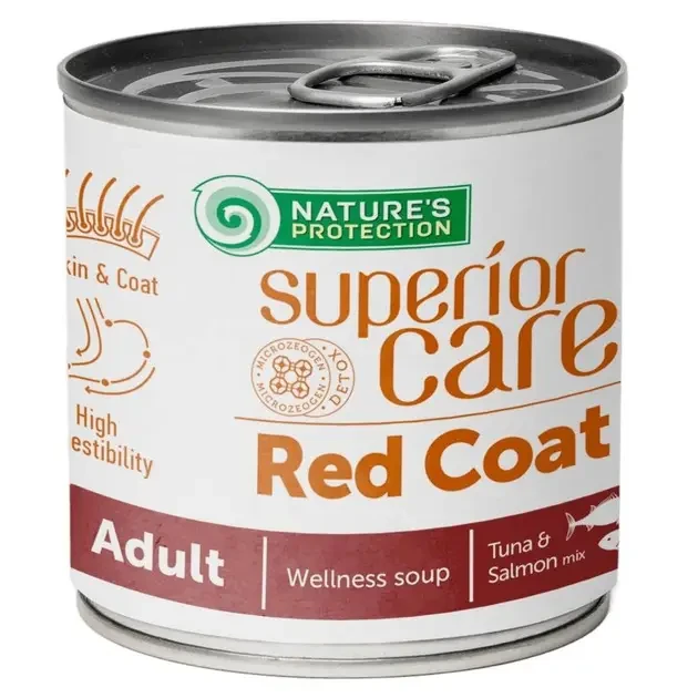Суп для собак із рудим забарвленням шерсті Nature's Protection Superior Care Red Coat All Breeds Adult 140 мл