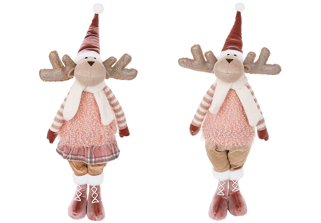 М'яка іграшка Олень у рожевому 29*21*89см, 2 види, Дівчинка, Хлопчик, (877-348)