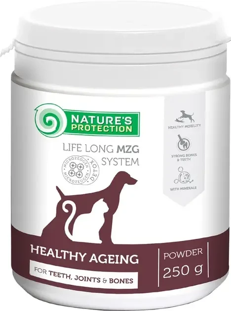 Харчова добавка для собак і кішок похилого віку Nature's Protection Ageing Formula 250 г