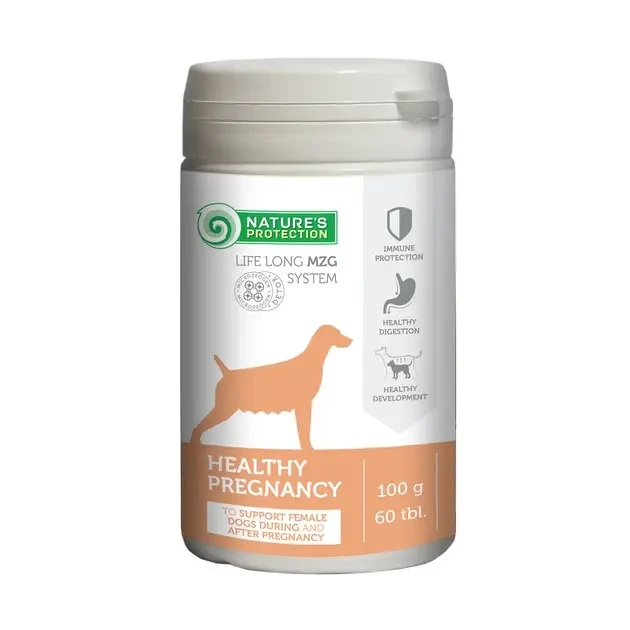 Вітаміни та мінерали Nature's Protection Healthy Pregnancy для здоров'я собак у період вагітності 60 таблеток