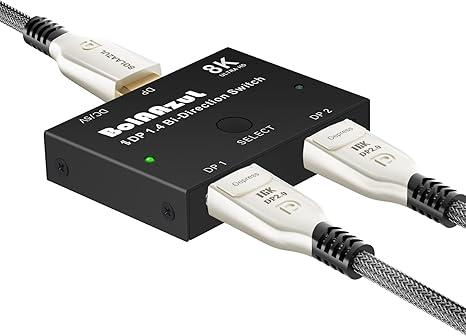 Двонаправлений HDMI спліттер-перемикач BolAAzuL. 1 в 2 виходи для двох моніторів