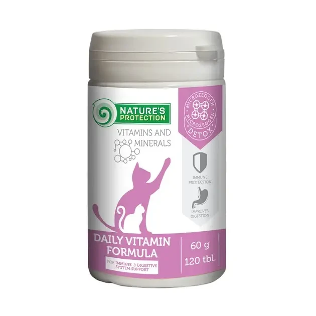 Харчова добавка для імунітету та поліпшення травлення Nature's Protection Daily Vitamins Formula 120 таблеток