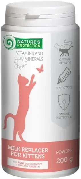 Замінник молока для кошенят Nature's Protection Kitty-Milk 200 г