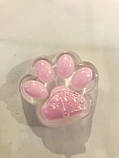 Сквіш « Таба лапка» прозора-ніжно рожева з віялом, фото 3