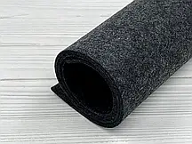 Повсть синтетичний технічний чорний 3 мм