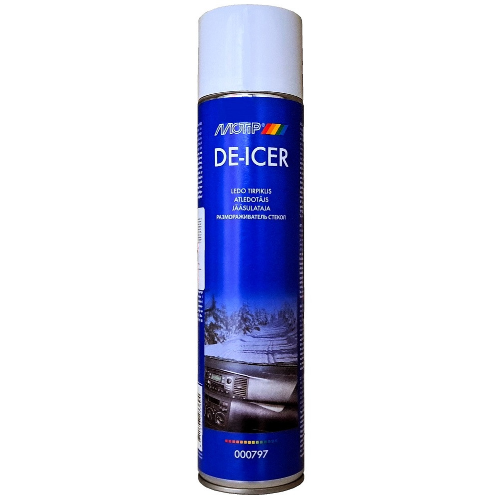 Розморожувач стекол та дзеркал у спреї Motip De-Icer Spray 600мл