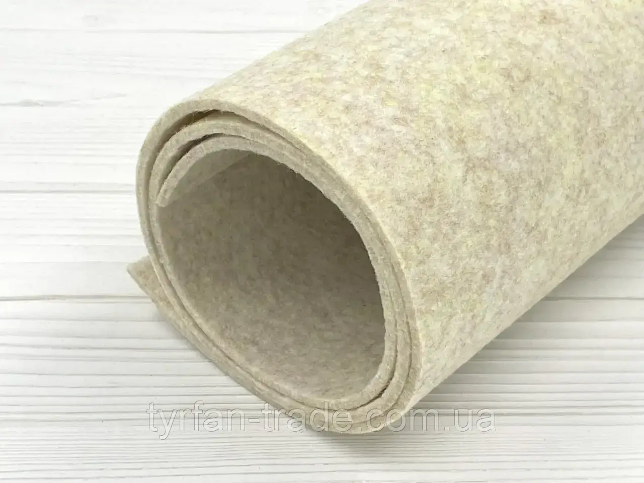 Повсть синтетичний технічний пісочний колір 3 мм, фото 1