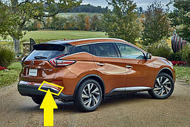 Nissan Murano 2015-2020 Права хромова накладка молдинг заднього бампера правий Новий Оригінал