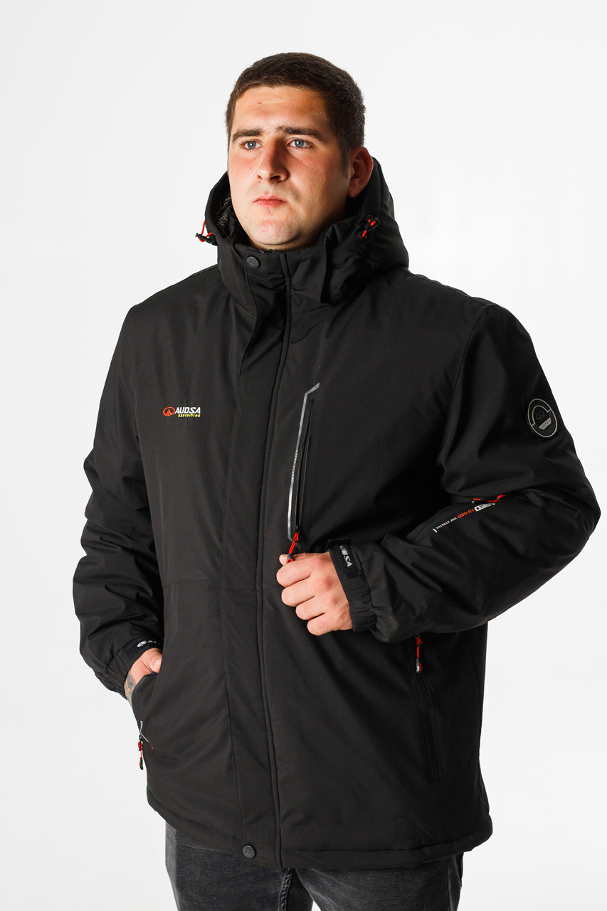 Куртка термо зимова Audsa чоловіча M-XXXL, Чорний, XXL, фото 1