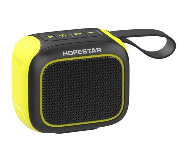 Колонка бездротова Hopestar A22 5 вт портативна акустика чорна з жовтим