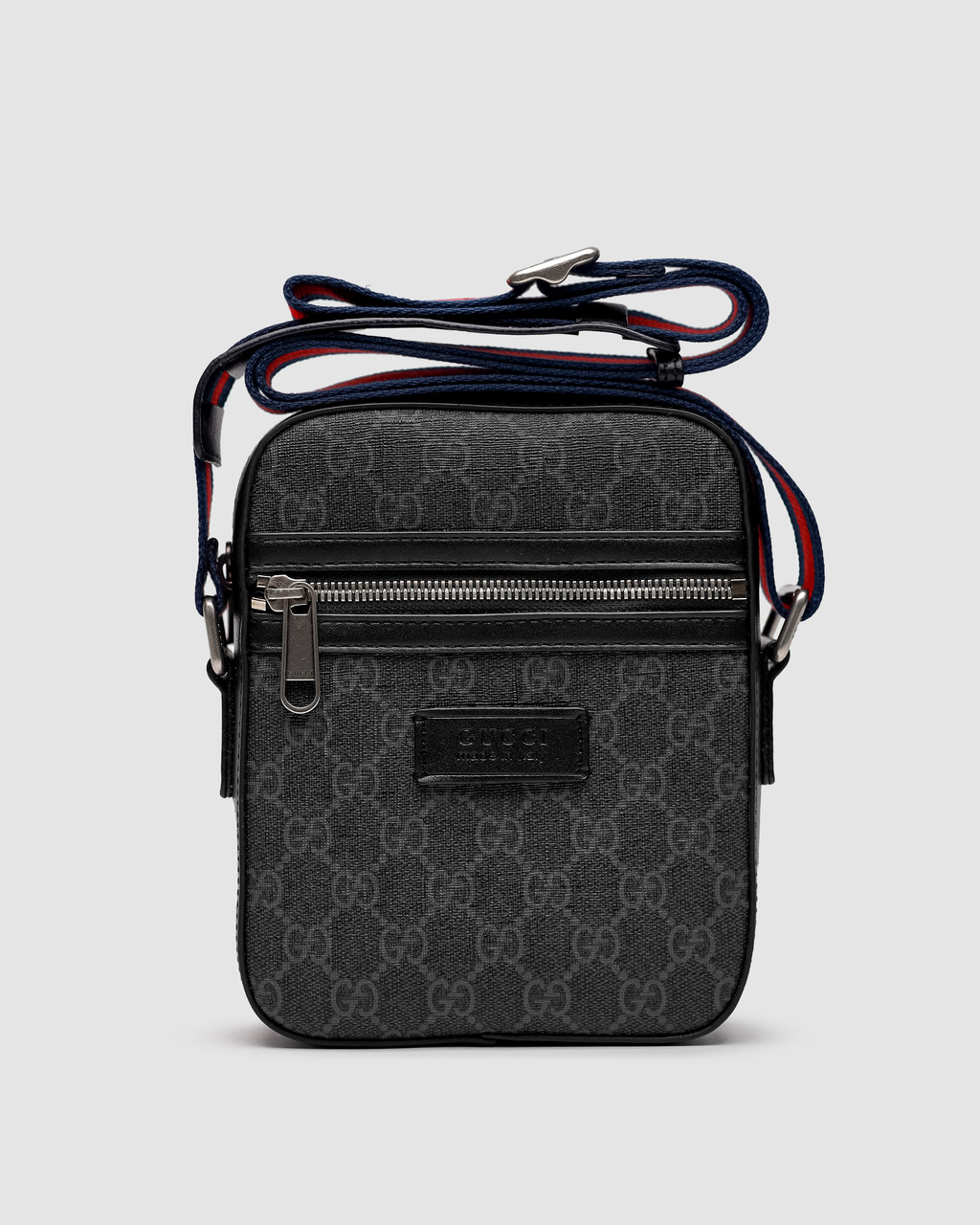 Шкіряна чоловіча сумка сіра Gucci Small 'Ophidia' Shoulder Bag, фото 1