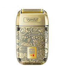 Електробритва VGR V-336 шейвер, потрійне лезо, LED Display, металева