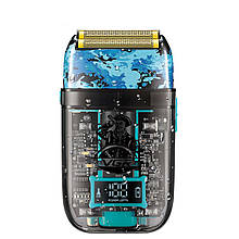Електробритва VGR V-352 шейвер, подвійне лезо, IPX5, LED Display