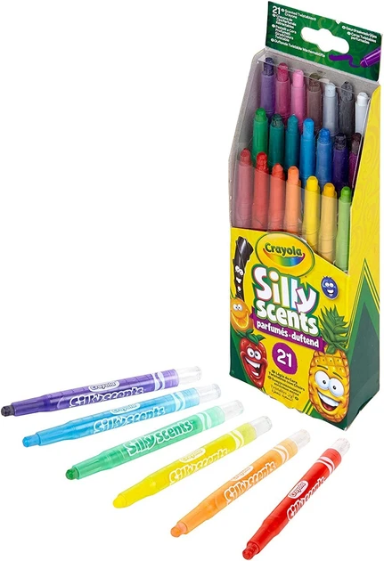Набір воскових ароматних олівців Crayola Scented Mini Twistable Crayons 21 шт 52-9621