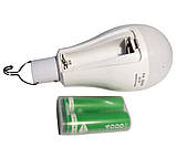 Лампочка з акумулятором 18650 FA-3820 USB 8441, 4 шт., фото 2