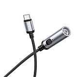 Запальничка портативна Hoco UA30 Type-C, сіра, фото 3