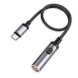 Запальничка портативна Hoco UA30 Type-C, сіра, фото 6