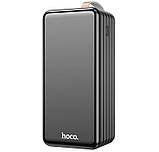 УМБ портативне зарядне Power Bank HOCO DB21 80000 mAh зі знімними кабелями, чорне, фото 3