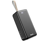 УМБ портативне зарядне Power Bank HOCO DB21 80000 mAh зі знімними кабелями, чорне, фото 4