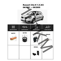 Комплект фільтрів Renault Clio II 1.5 dCi (2001-2005) WIX