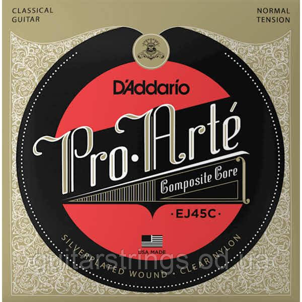 Струны D'Addario EJ45C Pro Arte Composite Core Normal Tension 28-44