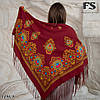 Велична бордова народна шаль Корона, фото 9