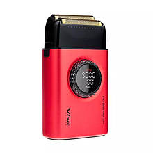 Електробритва VGR V-377 RED шейвер, подвійне лезо, регулювання потужності 7000-9000 RPM, LED display