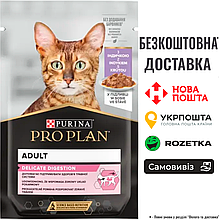 Вологий корм Pro Plan Delicate Turkey зі шматочками індички для дорослих кішок, 85г