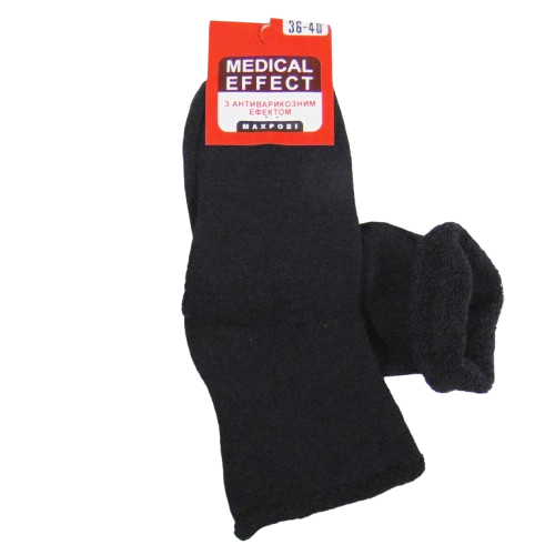 Теплі шкарпетки з антиварикозним ефектом Medical Effect Житосвіт 36-40 сині, фото 1