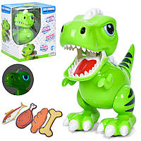 Динозавр інтерактивний 8320A, 22 см, реагуэ на додики, музика, світло