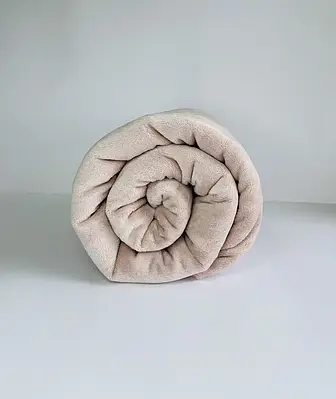 Плед дитячий на Кушетку Плюшевий пудровий