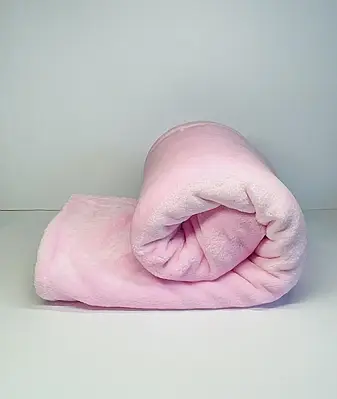 Плед дитячий на Кушетку Плюшевий рожевий