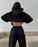 Жіночий спортивний костюм з худі, стиль oversize, фото 3