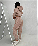 Жіночий спортивний костюм з худі, стиль oversize, фото 5