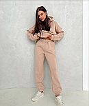 Жіночий спортивний костюм з худі, стиль oversize, фото 6