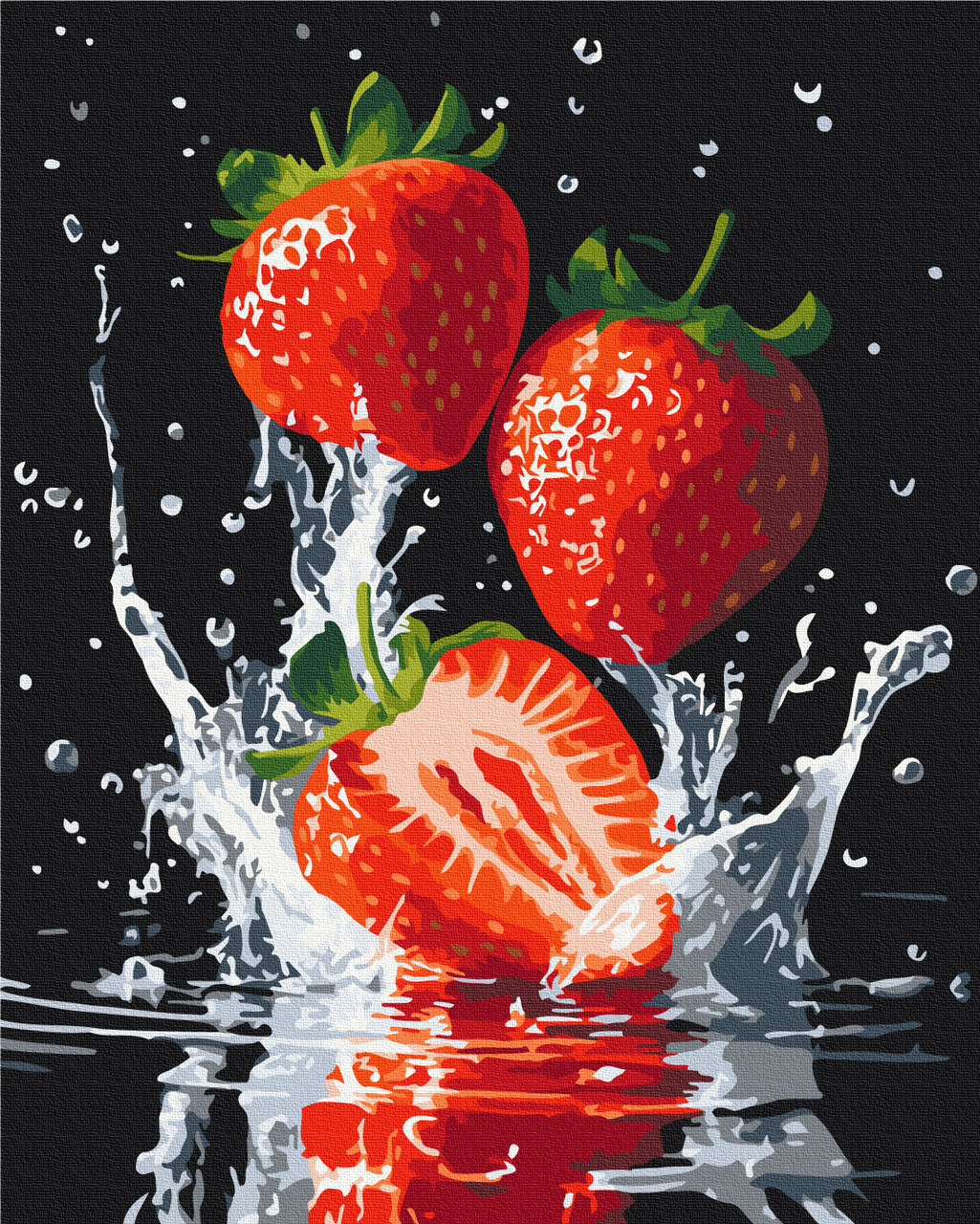 Картина за номерами 40х50 см. Соковита полуниця. Brushme 4154, фото 1