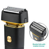 Чоловіча бездротова машинка для бороди VGR V-355, Професійна бритва для чоловіків, XA-837 Суха бритва, фото 4