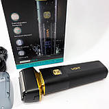 Чоловіча бездротова машинка для бороди VGR V-355, Професійна бритва для чоловіків, XA-837 Суха бритва, фото 8