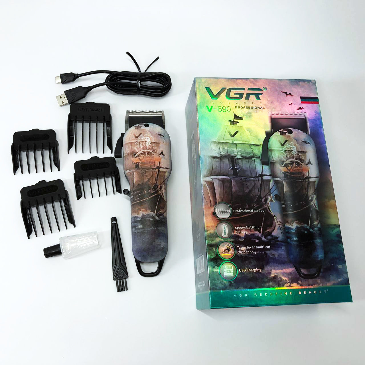 Машинка для стрижки голови VGR V-690, Хороші машинки для стрижки волосся NA-376 для дому