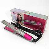 Щітка щипці для випрямлення волосся, Плойка для локонів Хороша випрямляч випрямляч волосся NR-60, фото 10