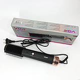 Фен гребінець для укладання волосся, Стайлер для волосся Фен щітка для об'єму голови HW-32, фото 9