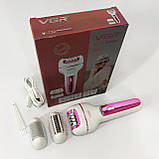 Епілятор для обличчя жіноча бритва VGR, Терка пемза для п'ят Прилад чищення п'ят електричний YG-47, фото 3