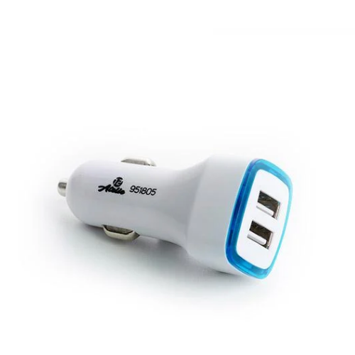 Автомобільний зарядний пристрій APRO 951805 2USB 12V/24V 5V 2,1А білий