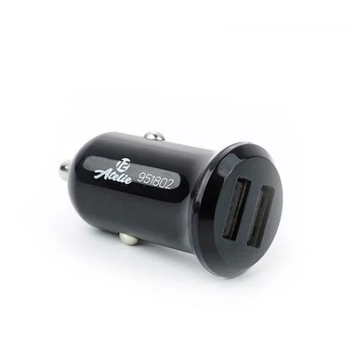 Автомобільний зарядний пристрій APRO 951802 2USB 12V/24V 5V 2,1А компакт чорний