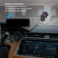 Тримач автомобільний для мобільного ColorWay CW-CHM06-GR магнітний сірий, фото 4
