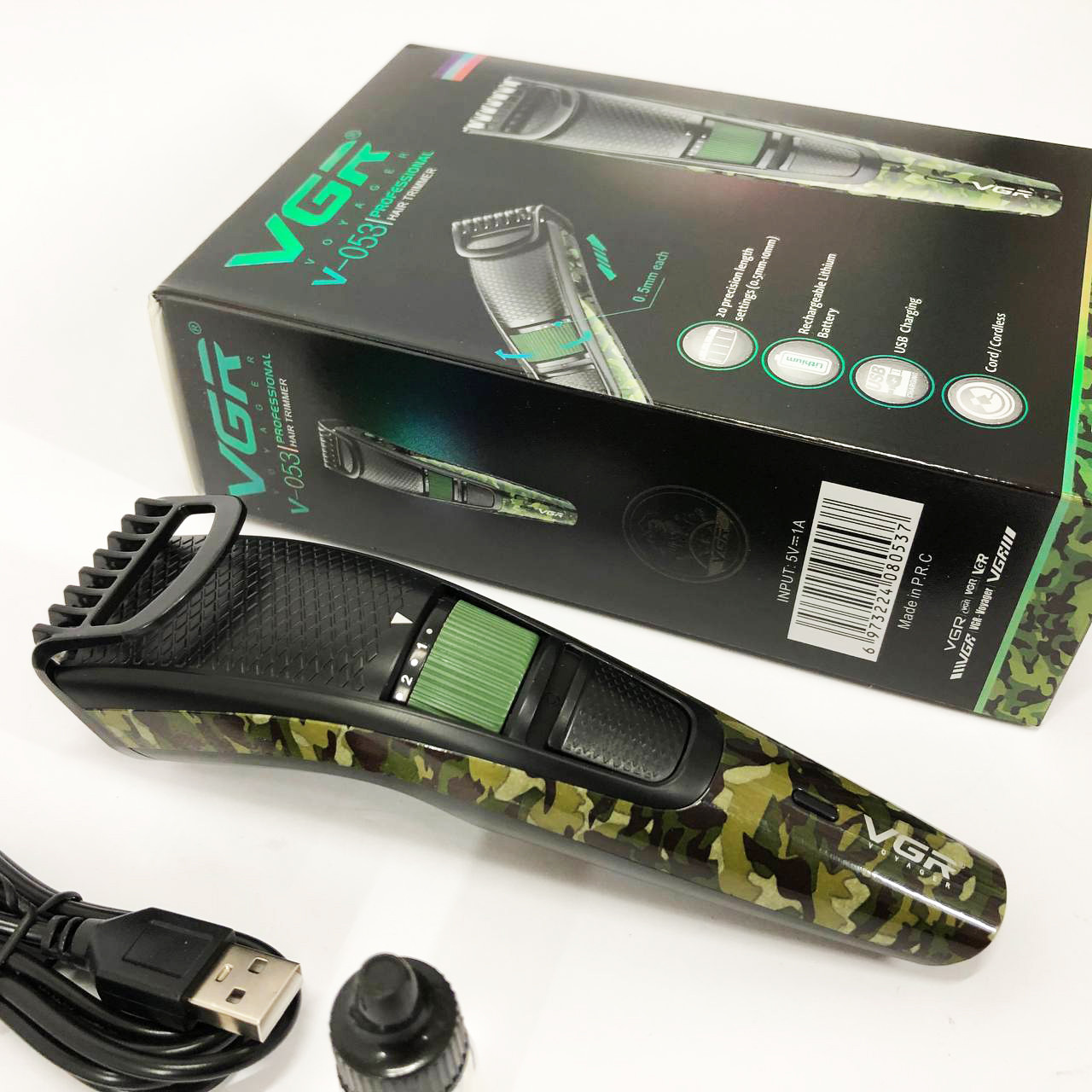 Стильна машинка для стрижки VGR-053, Профі машинка для стрижки волосся Миюча PZ-87, фото 1