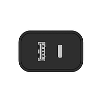 Зарядний пристрій мережевий USB/Type-C 3,0A QC+PD 20W чорний V2 ColorWay CW-CHS025QPD-BK, фото 3