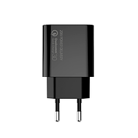 Зарядний пристрій мережевий USB/Type-C 3,0A QC+PD 20W чорний V2 ColorWay CW-CHS025QPD-BK, фото 5