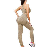 Спортивные эластичные лосины для фитнеса с эффектом пуш-ап, лосины на высокой посадке для занятия спортом